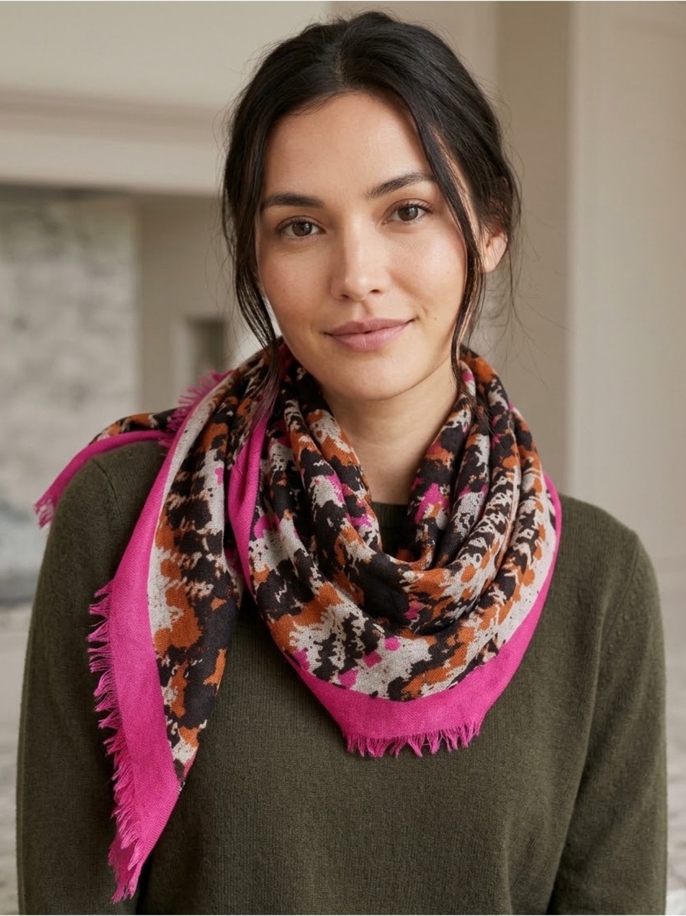 Coach Bonnie Boucle Square Scarf NWT